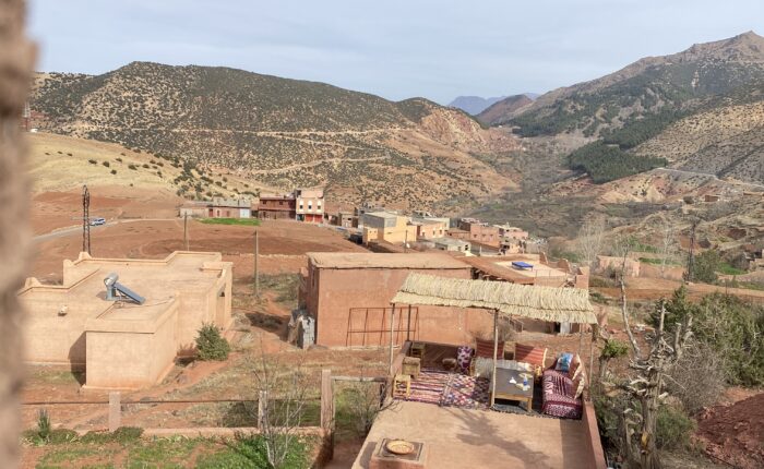 A Berber village in the high atlas mountains