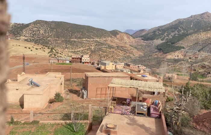 A Berber village in the high atlas mountains